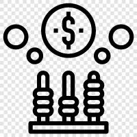 hesap makinesi, matematik, finans, muhasebe ikon svg