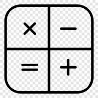 calculator, scientific calculator, graphing calculator, financial calculator icon svg