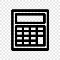 calculator software, calculator for school, calculator for business, calculator for math icon svg