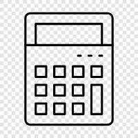 calculator software, calculator for school, scientific calculator, graphing calculator icon svg