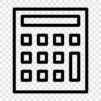 calculator software, calculator app, math calculator, scientific calculator icon svg