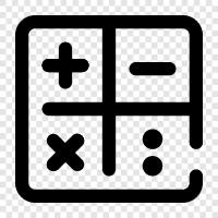 calculus, trigonometry, algebra, limits icon svg