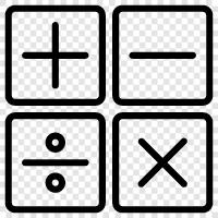 calculus, geometry, trigonometry, algebra icon svg