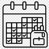 calendar app, event, appointments, reminders icon svg