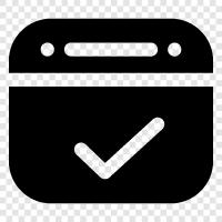 calendar app, planner, todo list, reminder icon svg