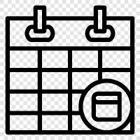 calendar, planner, todo, tasks icon svg