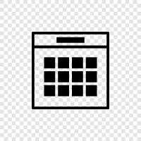 calendars, scheduling, time, appointment icon svg