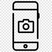 camara digital, camara para celular, camara digital para cel, Mobile Camara icon svg