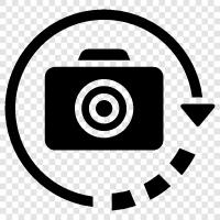 Camera 360°, Camera Spin, Camera Roll, Camera Rotation icon svg