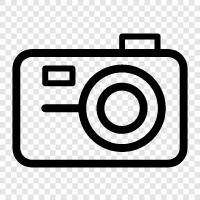 Camera app, Camera software, Camera hardware, Camera accessories icon svg