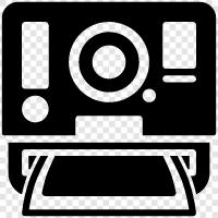 camera, instant, photos, digital icon svg