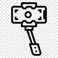 camera control, camera remote, bluetooth camera stick, wireless camera stick icon svg