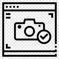 Camera controls, Camera settings, Camera software, Camera interface icon svg