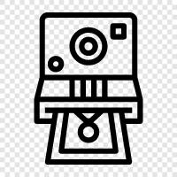 camera, photography, instant photography, vintage photography icon svg