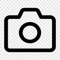 camera equipment, DSLR camera, mirrorless camera, digital camera icon svg