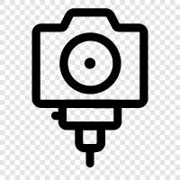 Camera equipment, Camera software, Camera accessories, Camera icon svg