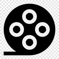 camera, camera reel, camera equipment, camera accessories icon svg