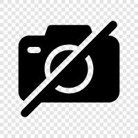 camera phone, no camera photo, camera free, no camera app icon svg