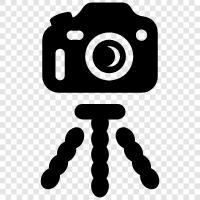 Camera, Photography, Camera Equipment, Tripod icon svg