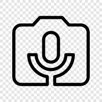 Camera Voice, Camera for Voice, Camera for Video, Video Camera with Voice icon svg