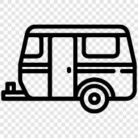 Wohnmobil, Camping, Campingausrüstung, Campingbedarf symbol