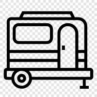 campervan, motorhome, camping, holidays icon svg