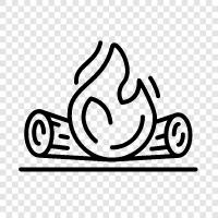 campfire, outdoor fire, outdoor cooking, outdoor entertaining icon svg