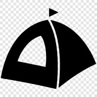 camping, outdoors, shelter, camping gear icon svg
