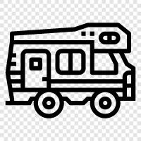 camping, travel, van, Camper icon svg