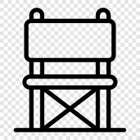 camping chairs, camping gear, camping site, camping spot icon svg