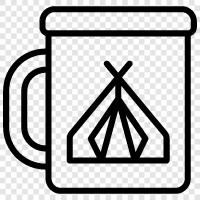 camping mug, outdoors mug, camo mug, army mug icon svg