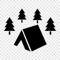 camping, outdoors, nature, recreation icon svg