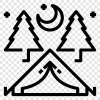 camping, outdoors, nature, camping gear icon svg