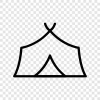 camping, outdoors, shelter, camping gear icon svg