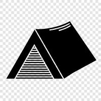 Camping, Shelter, Hiking, Backpacking icon svg