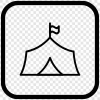 camping, outdoors, travel, hiking icon svg