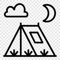 camping, outdoors, shelter, camping gear icon svg