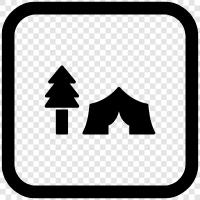 camping, outdoors, shelter, travel icon svg