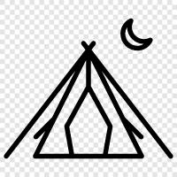 camping, outdoors, shelter, outdoorsman icon svg