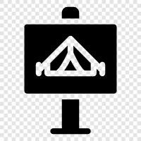 Camping, OutdoorCamping, Backpacking, Wandern symbol