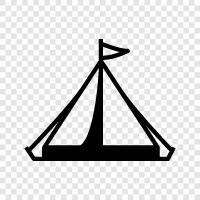 camping, outdoors, shelter, camping gear icon svg