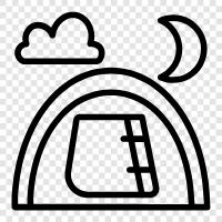 camping, outdoors, recreational, fun icon svg