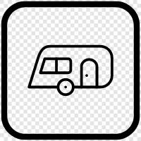 camping, camping gear, camper, camping trailer icon svg