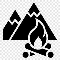 Camping Recipes, Outdoor Cooking, Backyard Cookouts, Camping Food icon svg