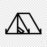 camping, cabins, shelter, backpacking icon svg