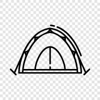 Camping, Hiking, Backpacking, Campervan icon svg