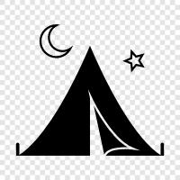 camping, outdoors, camping gear, outdoor activities icon svg