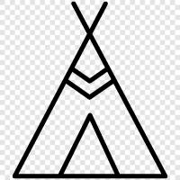 camping, wilderness, primitive, primitive camping icon svg