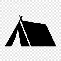 camping, outdoors, recreation, shelter icon svg