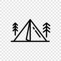 camping, hiking, backpacking, travel icon svg